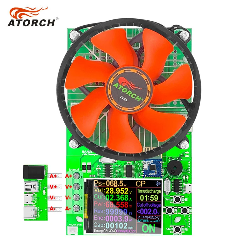 150W 20A Battery Capacity 4-wire Tester DC USB Tester Electronic Load Lithium Discharge Monitor Power Supply Checker