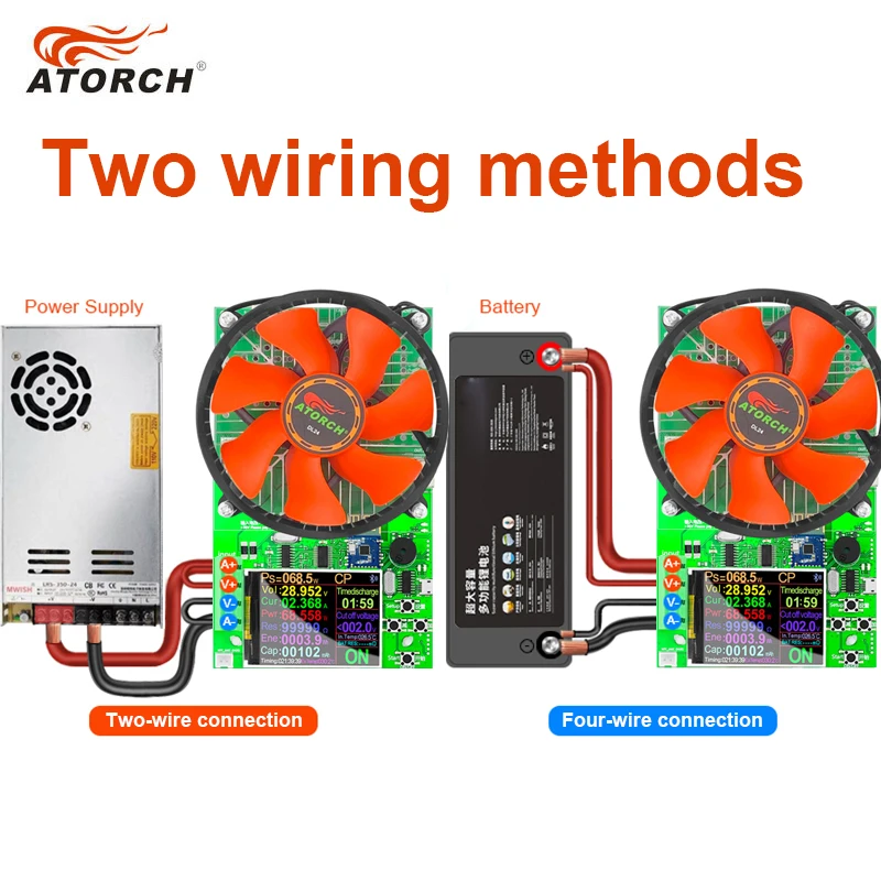 150W 20A Battery Capacity 4-wire Tester DC USB Tester Electronic Load Lithium Discharge Monitor Power Supply Checker