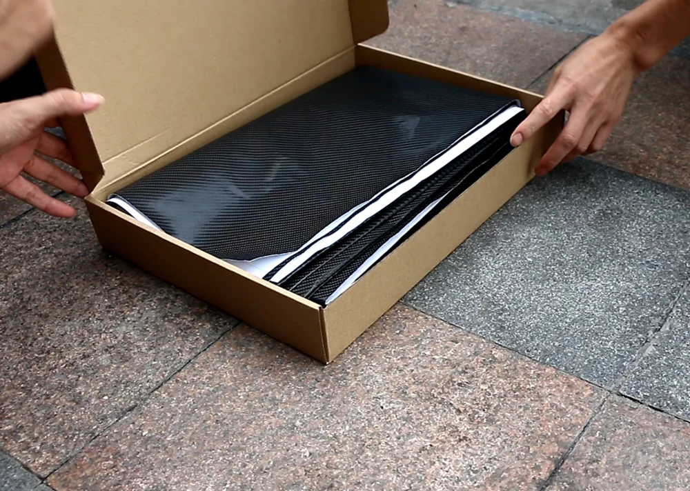 152cm*200cm 4D Carbon Fiber Vinyl Film Car Styling Wrapping Sheet Roll Film Automobiles DIY Car Hood Roof Stickers