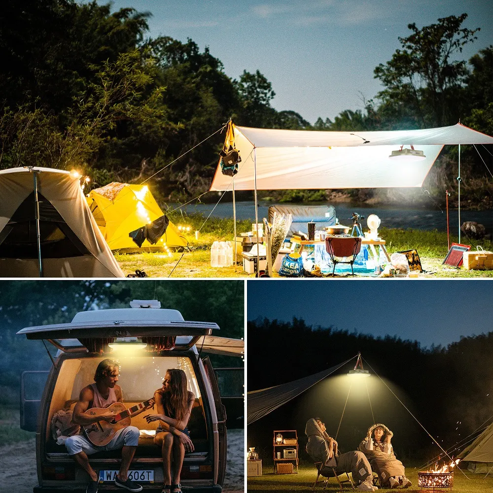 15600maH Rechargeable LED Camping Strong Light with Magnet Zoom Portable Torch Tent Light Work Maintenance Lighting