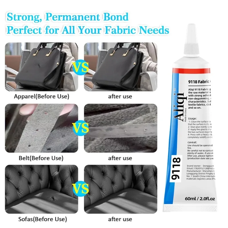 15/60ml Fabric Glue Quick Dry Fabric Patching Glue Versatile Fabric Repair Seam Adhesive Waterproof Agent for Clothing 15/60ml Fabric Glue Quick Dry Fabric Patching Glue Versatile Fabric Repair Seam Adhesive Waterproof Agent for Clothing