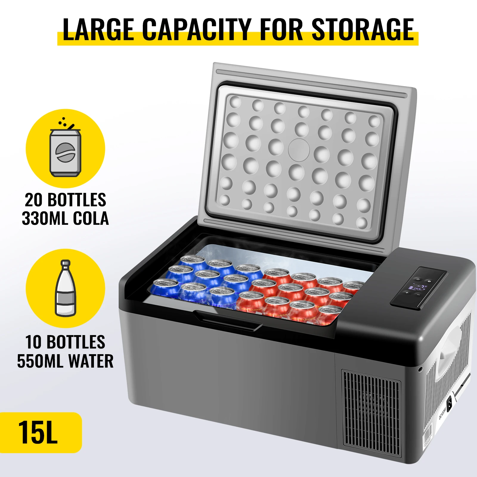15L / 95L Car Refrigerator Portable Fridge Freezer 12/24V DC 110-240 AC for Home Outdoors RV Boat Camping Traveling Use 15L / 95L Car Refrigerator Portable Fridge Freezer 12/24V DC 110-240 AC for Home Outdoors RV Boat Camping Traveling Use