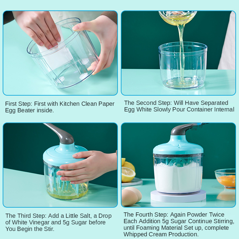 1.5L Kitchen Hand Crank Whisk 1.5L Kitchen Hand Crank Whisk