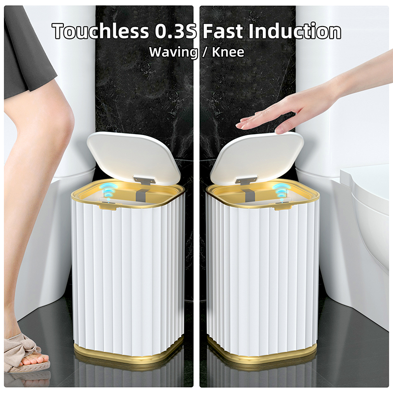 15L Smart Sensor Garbage Bin Kitchen Bathroom Toilet Trash Can Best Automatic Induction Waterproof Bin with Lid 10/15L 15L Smart Sensor Garbage Bin Kitchen Bathroom Toilet Trash Can Best Automatic Induction Waterproof Bin with Lid 10/15L