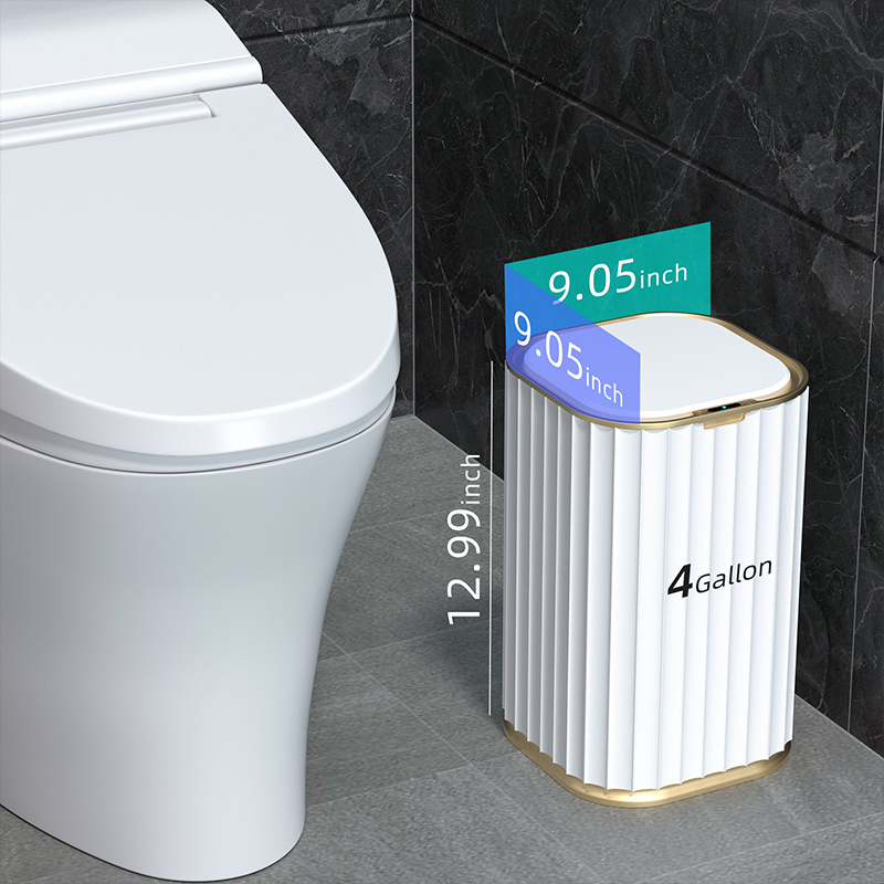 15L Smart Sensor Garbage Bin Kitchen Bathroom Toilet Trash Can Best Automatic Induction Waterproof Bin with Lid 10/15L 15L Smart Sensor Garbage Bin Kitchen Bathroom Toilet Trash Can Best Automatic Induction Waterproof Bin with Lid 10/15L