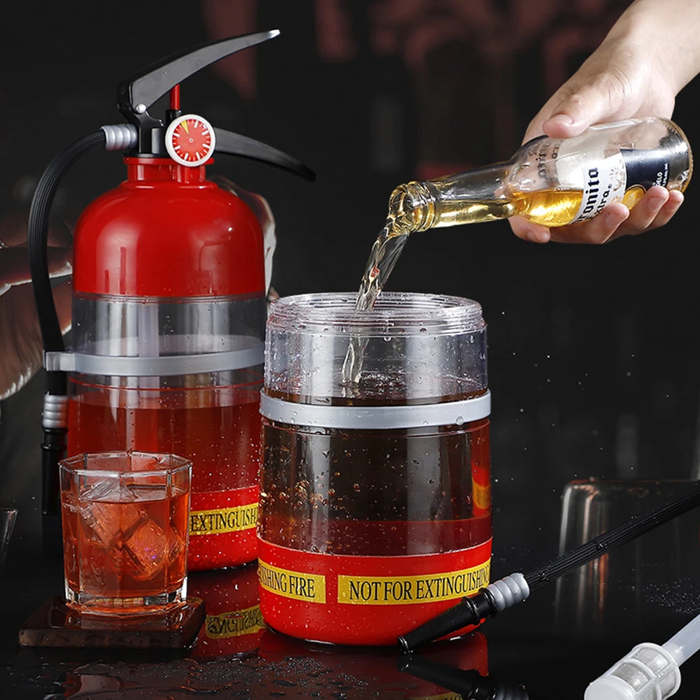 1.5L Wine Drink Dispenser Fire Extinguisher Pourer Party Beer Dispenser Beverage Wine Spirits Beer for Party Bar