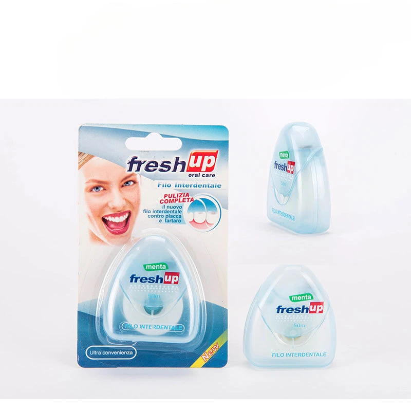 15M Dental Floss Portable Floss Flat Line Tooth Keychain Tooth Shape Floss Cleaning Oral Care Tool Oral Hygiene Health