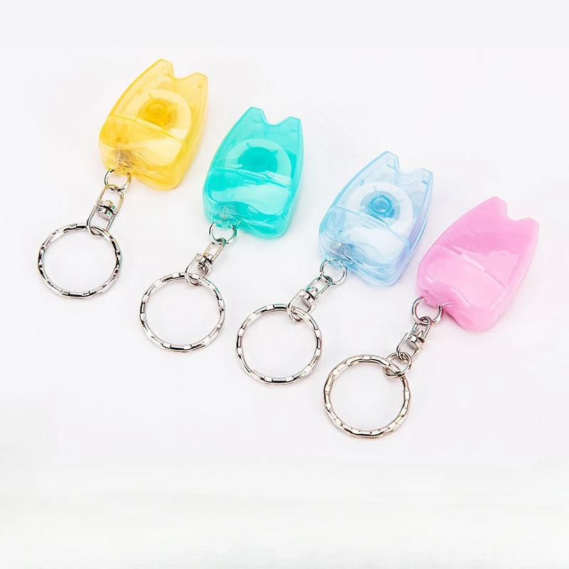 15M Dental Floss Portable Floss Flat Line Tooth Keychain Tooth Shape Floss Cleaning Oral Care Tool Oral Hygiene Health