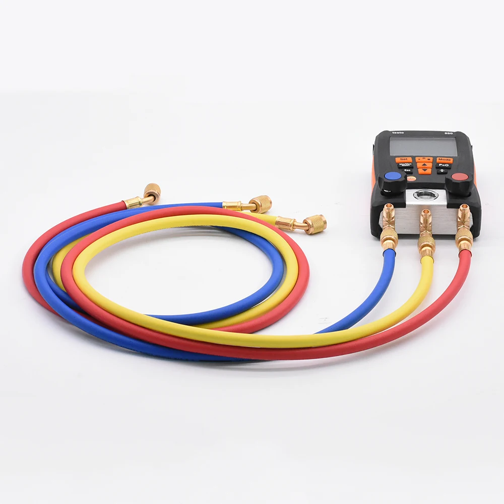 1.5M Refrigeration Charging Hoses for R134a R410a R22 R12 R502 Testo 550 Air Conditioner Tools Accessories Manifold 1.5M Refrigeration Charging Hoses for R134a R410a R22 R12 R502 Testo 550 Air Conditioner Tools Accessories Manifold
