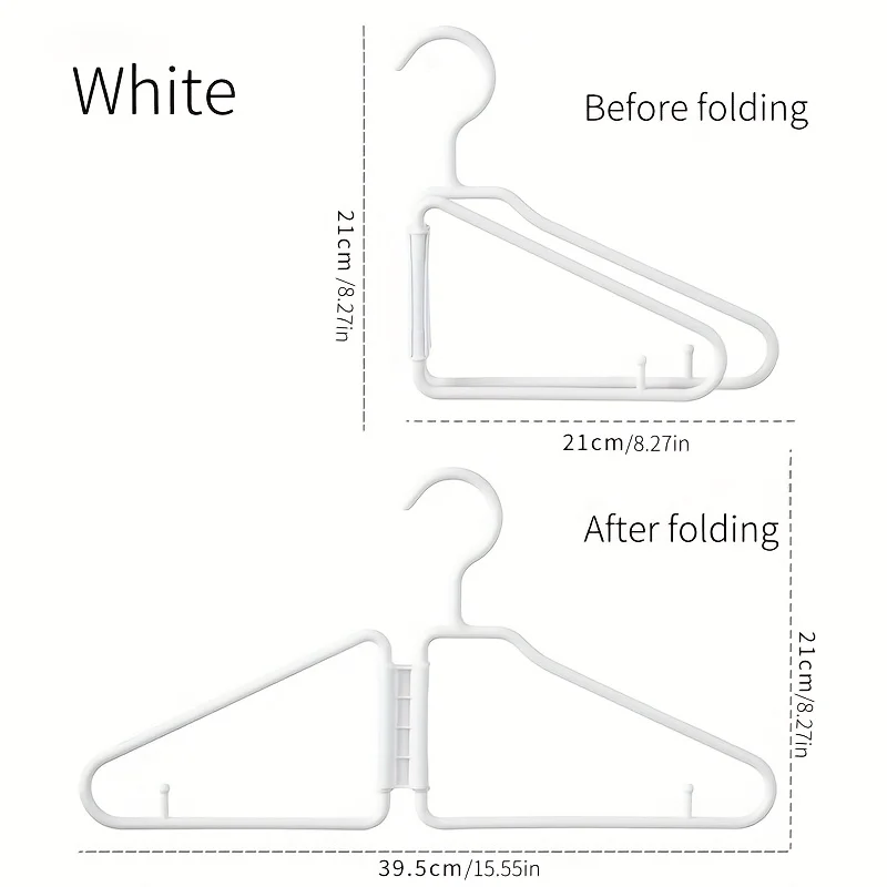 15PCS Portable Folding Hangers Space-Saving Double Fold Design, Durable Plastic for Travel/Home Storage 15PCS Portable Folding Hangers Space-Saving Double Fold Design, Durable Plastic for Travel/Home Storage