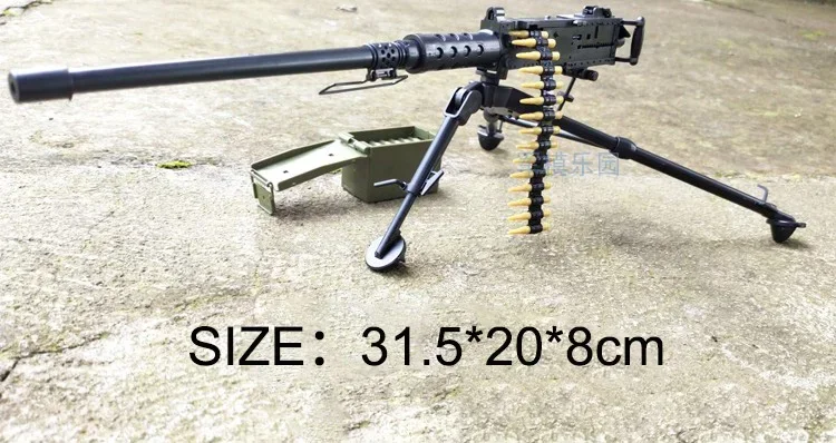 1/6 4D M2 Browning Machine Gun Model Simulation Military Weapon US Army Assembly Toy for Action Figure
