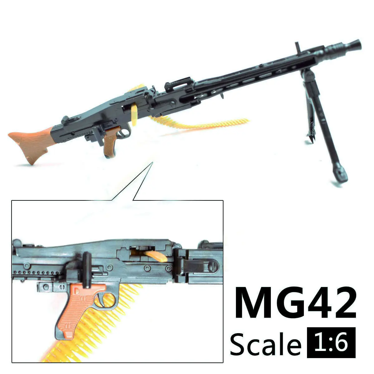 1/6 Scale MG42 Toy Gun Model Assembly Puzzles Building Bricks Gun Soldier Machine Gun Fit 12″Action Figure 1/6 Scale MG42 Toy Gun Model Assembly Puzzles Building Bricks Gun Soldier Machine Gun Fit 12″Action Figure