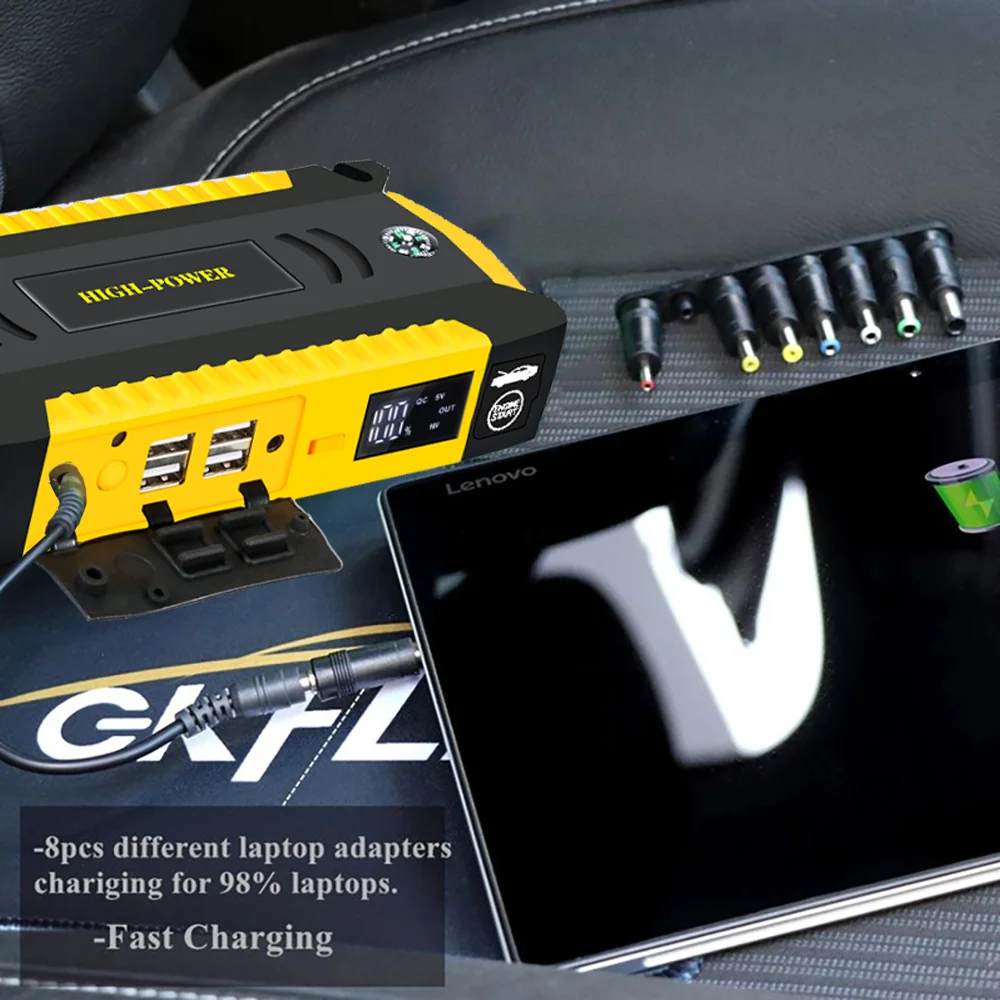 16000mAh Car Jump Starter Power Bank Car Battery Booster Charger 12V Starting Device Petrol Diesel Car Starter Buster