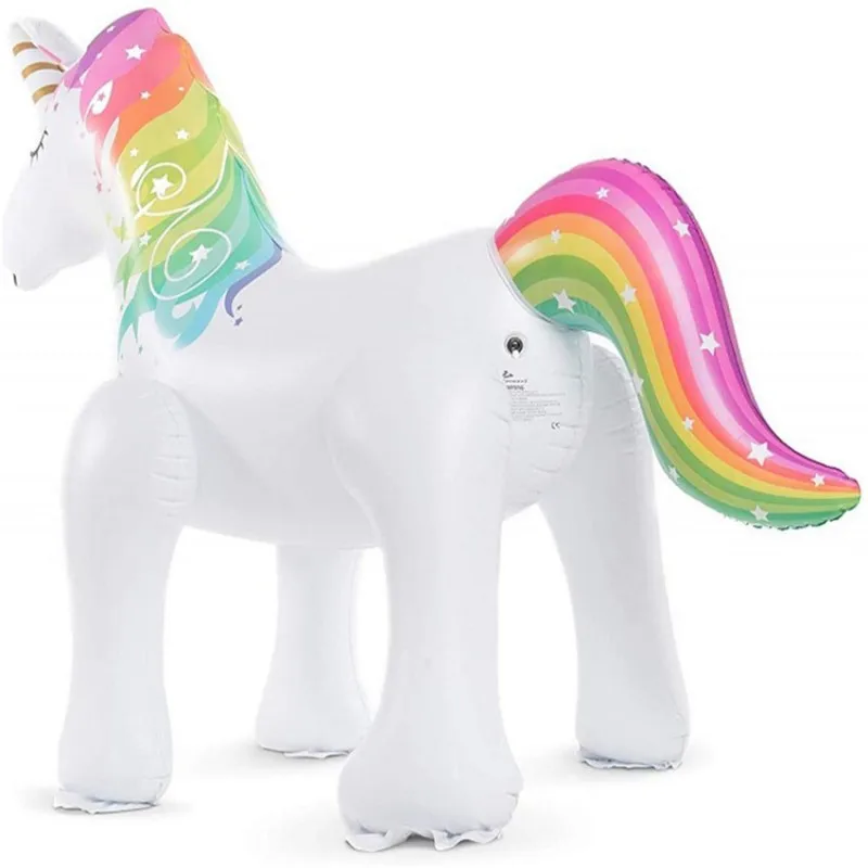 160cm Giant Inflatable Unicorn Water Spray Pool Toys Swimming Float Outdoor Fountain Beach Party Kids Summer Toys