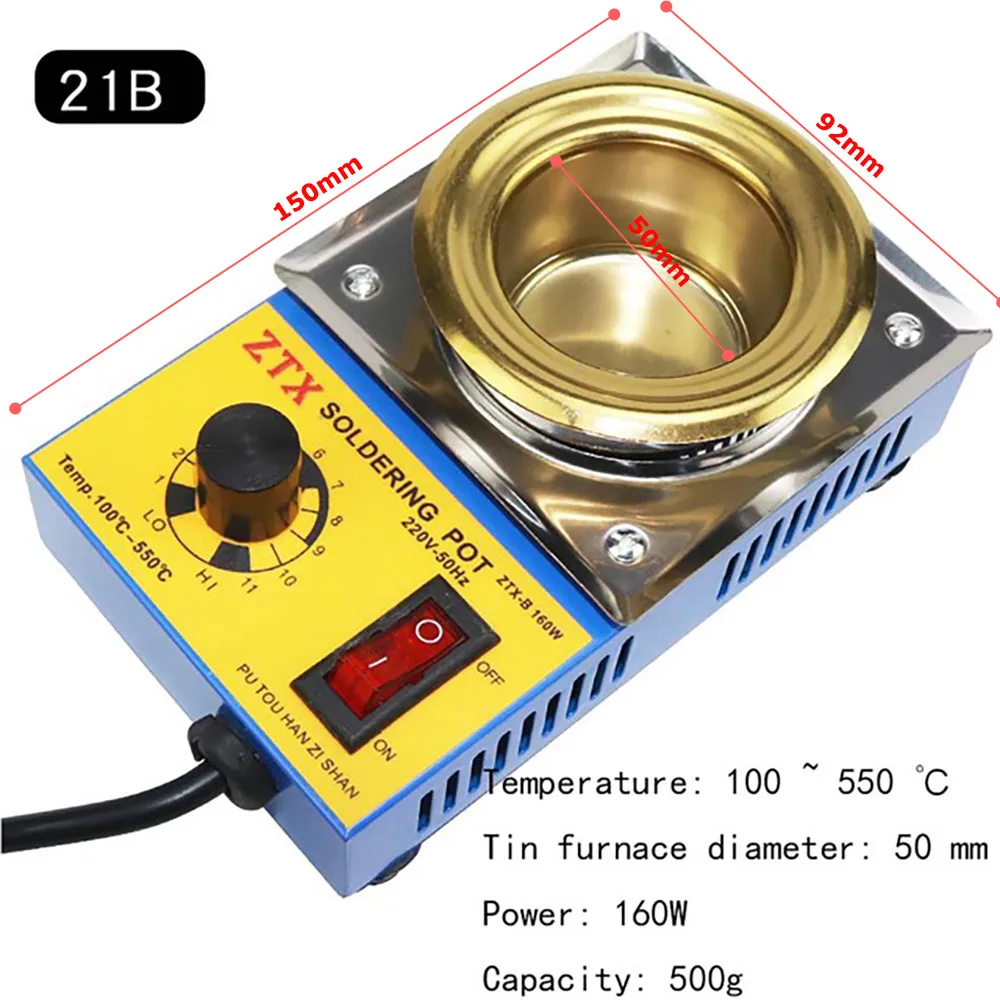 160W Adjustable Temperature Tin Melting Furnace Stove Pot Tools 160W Adjustable Temperature Tin Melting Furnace Stove Pot Tools