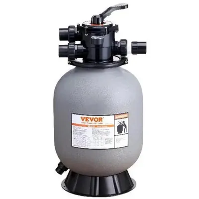 16/19/22 Inch Sand Filter with 7-Way Multi-Port Valve&High GPM Flow Rate Above Inground Swimming Pool Sand System