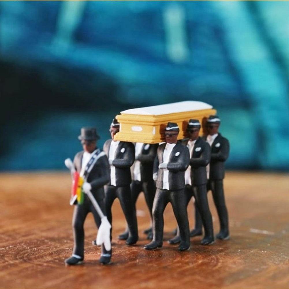 1:64 High Simulation Plastic Ghana Funeral Coffin Dancing Pallbearer Team Model Exquisite Workmanship Action Figure Car 1:64 High Simulation Plastic Ghana Funeral Coffin Dancing Pallbearer Team Model Exquisite Workmanship Action Figure Car
