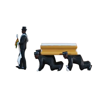 1:64 High Simulation Plastic Ghana Funeral Coffin Dancing Pallbearer Team Model Exquisite Workmanship Action Figure Car 1:64 High Simulation Plastic Ghana Funeral Coffin Dancing Pallbearer Team Model Exquisite Workmanship Action Figure Car