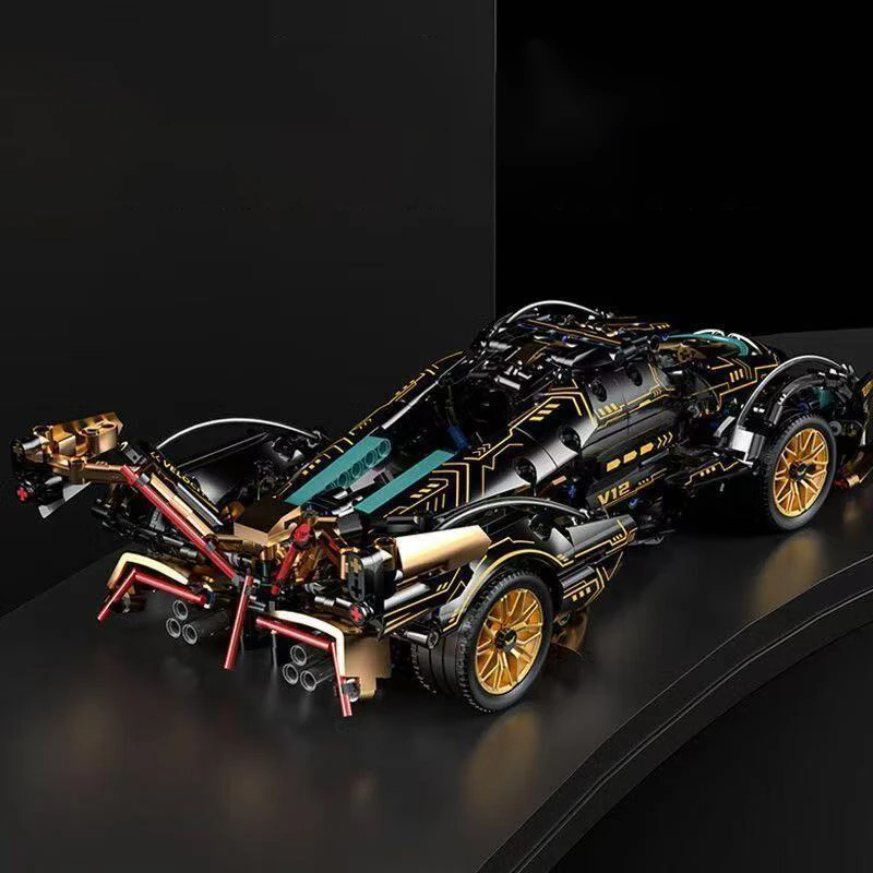 1690 Pieces, Green Racing Building Block Toys, Abs Materials, Manual Toy Building Blocks Assembly, Home Furnishings 1690 Pieces, Green Racing Building Block Toys, Abs Materials, Manual Toy Building Blocks Assembly, Home Furnishings