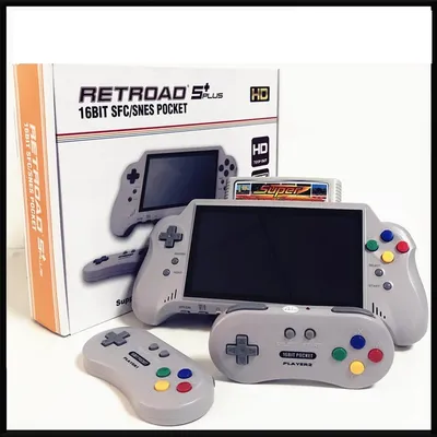 16BIT HD ULTRA SNES POCKET RETROAD 5PLUS Video Game Console Handheld Player 7inch Big Screem 2.4G Wireless Controllers 16BIT HD ULTRA SNES POCKET RETROAD 5PLUS Video Game Console Handheld Player 7inch Big Screem 2.4G Wireless Controllers