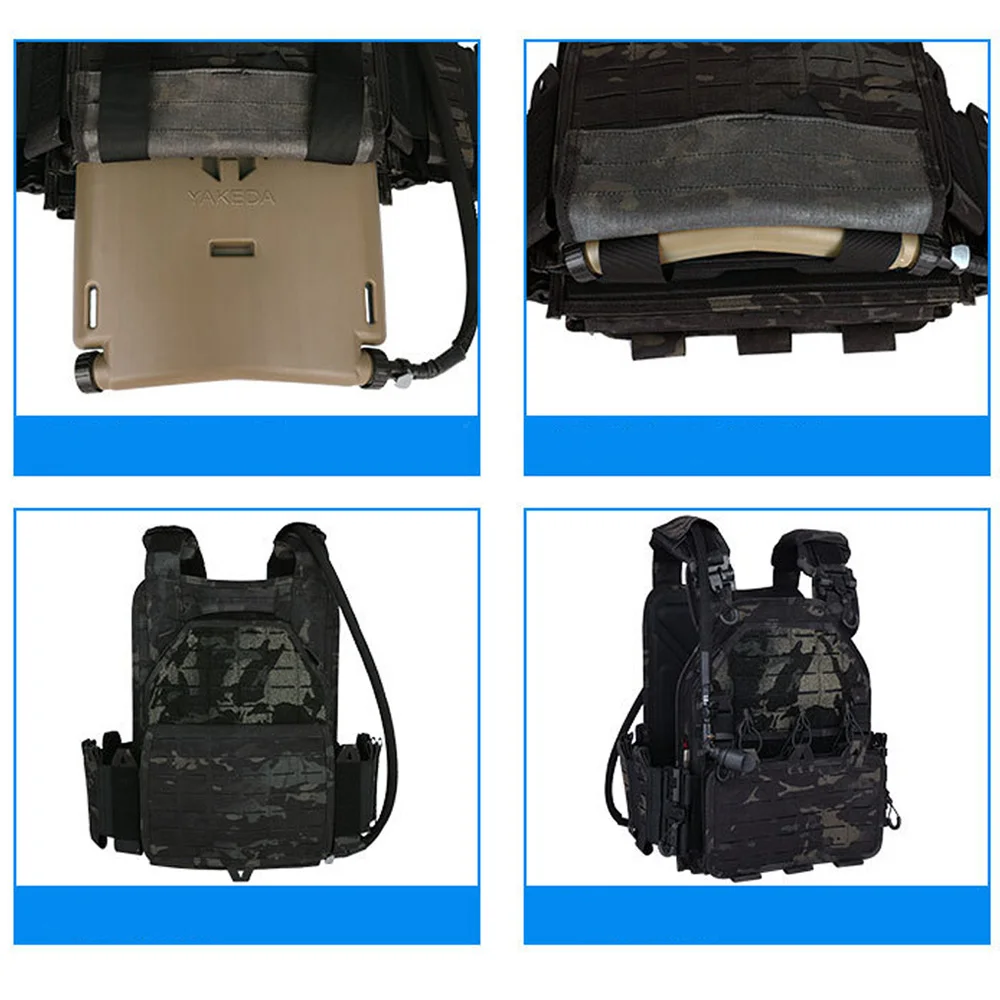 1.75L Plate Cut Hydrogen Storage Hydration Case Water Panel For Molle Combat Assault Plate Carrier JPC CPC AVS Tactical