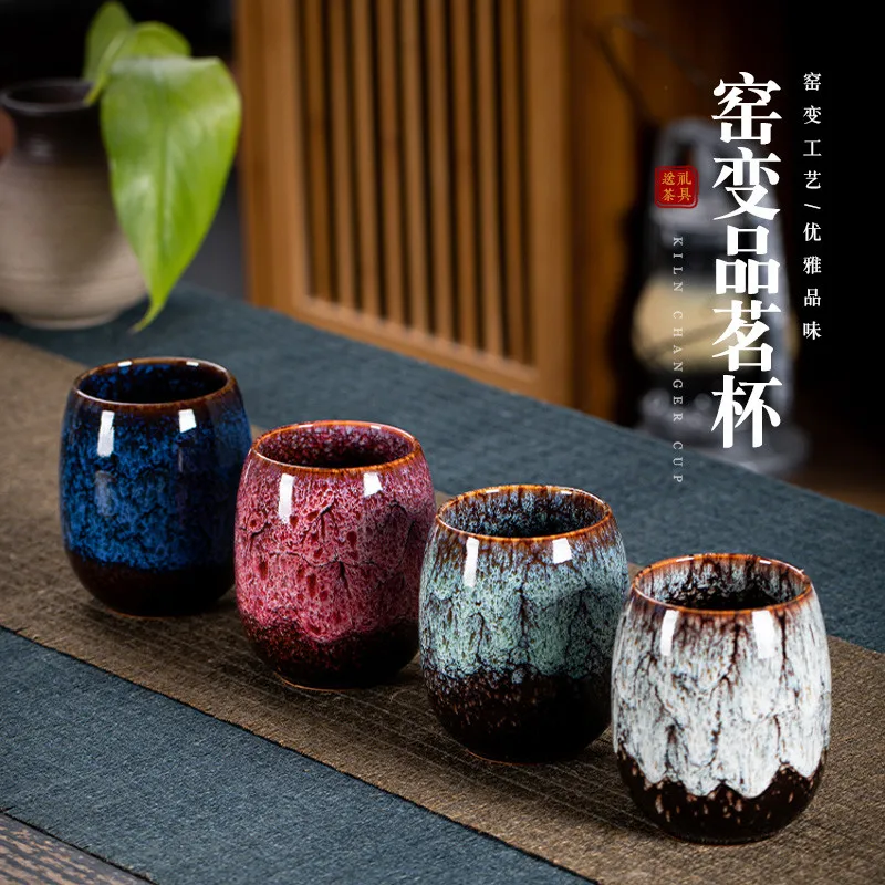 175ML 4pcs Ceramic Coffee Mugs Teacup Porcelain Expresso Cup Home Creative Tea Cup Set Box Package