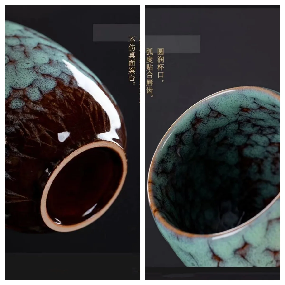 175ML 4pcs Ceramic Coffee Mugs Teacup Porcelain Expresso Cup Home Creative Tea Cup Set Box Package