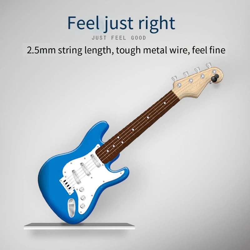 17In Guitar Toy For Kids, 4 Strings Electric Guitar Musical Instruments For Children, Portable Electronic Instrument Toy
