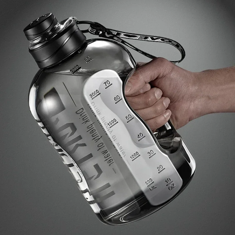1.7L/2.7L Sports Water Bottle Gym Cycling Cup Portable Large Capacity Water Bottle For Fitness Camping Men Water Kettle 1.7L/2.7L Sports Water Bottle Gym Cycling Cup Portable Large Capacity Water Bottle For Fitness Camping Men Water Kettle