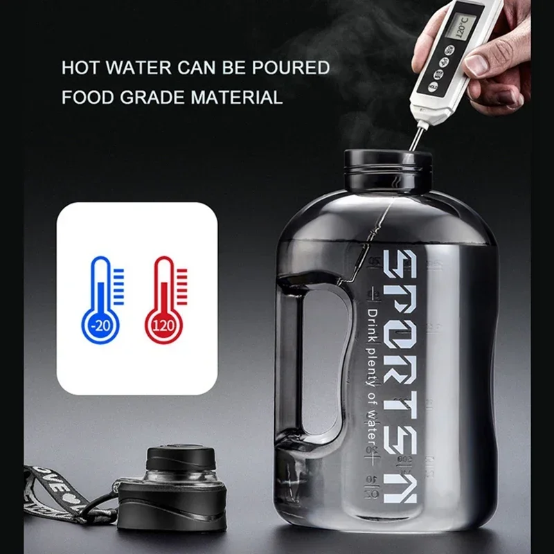 1.7L/2.7L Sports Water Bottle Gym Cycling Cup Portable Large Capacity Water Bottle For Fitness Camping Men Water Kettle 1.7L/2.7L Sports Water Bottle Gym Cycling Cup Portable Large Capacity Water Bottle For Fitness Camping Men Water Kettle