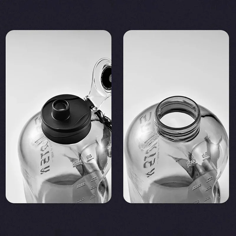 1.7L/2.7L Sports Water Bottle Gym Cycling Cup Portable Large Capacity Water Bottle For Fitness Camping Men Water Kettle 1.7L/2.7L Sports Water Bottle Gym Cycling Cup Portable Large Capacity Water Bottle For Fitness Camping Men Water Kettle