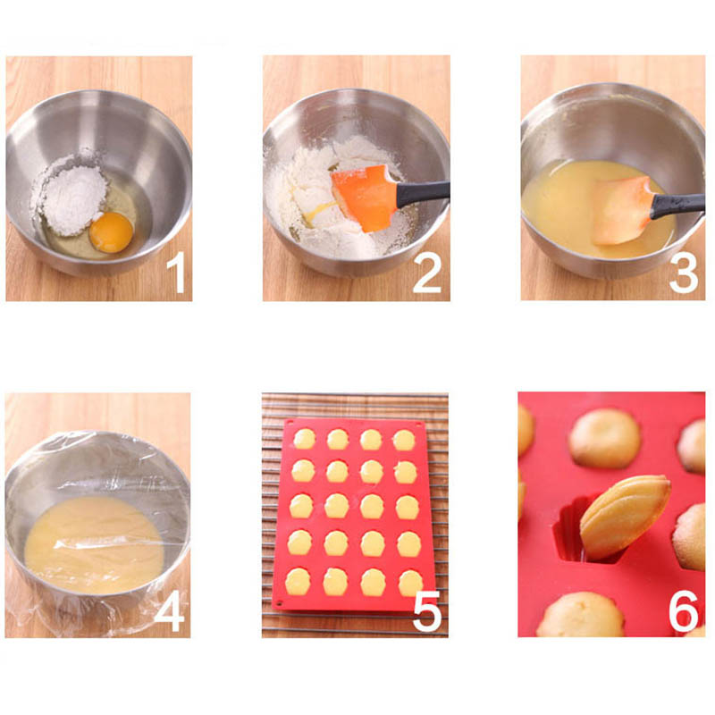 18 Slot Food Grade Silicone Madeleine Mold