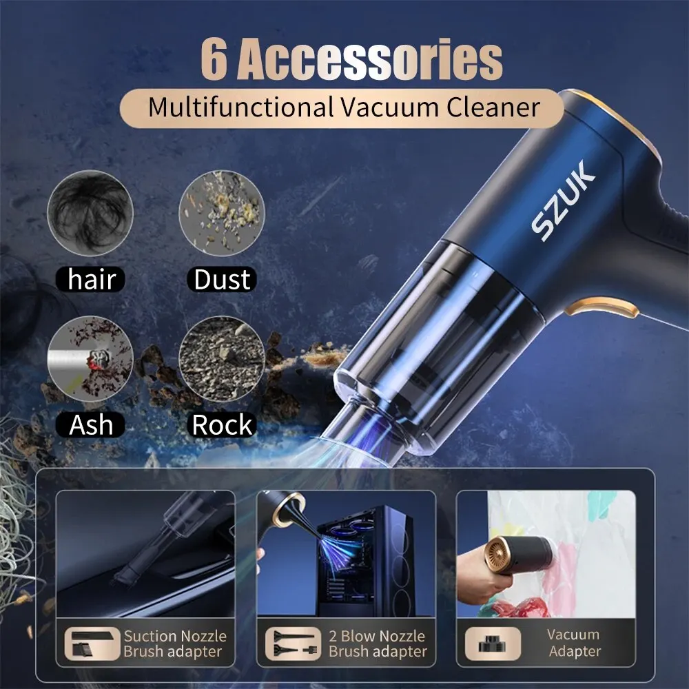 18000PA Car Vacuum Cleaner Mini Portable Duster Handheld Cleaning Machine Home Appliance Powerful Wireless Vacuum 18000PA Car Vacuum Cleaner Mini Portable Duster Handheld Cleaning Machine Home Appliance Powerful Wireless Vacuum