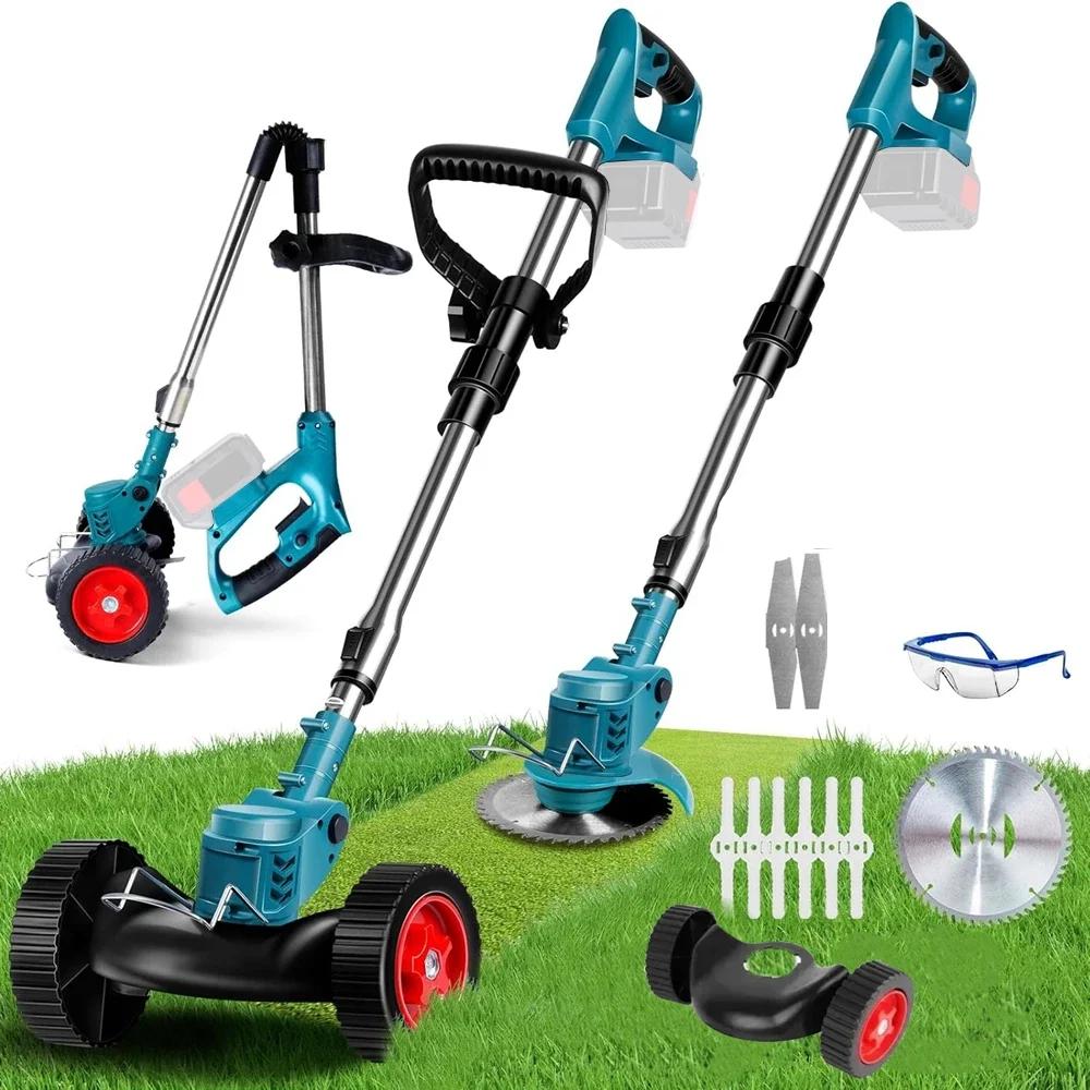 1850W Electric Lawn Mower Length Adjustable Handheld Cutter Cordless Garden Grass Cutting Trimmer For Makita 18V Battery 1850W Electric Lawn Mower Length Adjustable Handheld Cutter Cordless Garden Grass Cutting Trimmer For Makita 18V Battery