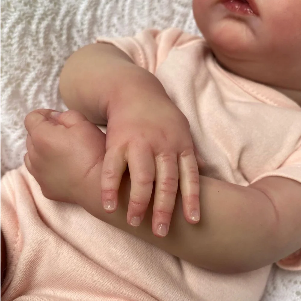 18inch Reborn Baby Doll Meadow Soft Body 100% handmade 3D Skin with Visbile Veins Collectible Art Doll Christmas Gift