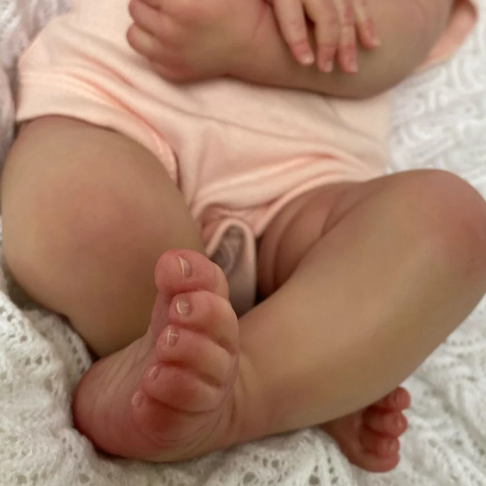 18inch Reborn Baby Doll Meadow Soft Body 100% handmade 3D Skin with Visbile Veins Collectible Art Doll Christmas Gift