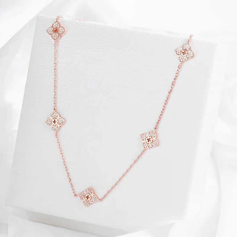 18k Plated Flower Moissanite Choker Necklace for Women Girls Neck Chain Sparkling 925 Sterling Silver Jewelry Pendant 18k Plated Flower Moissanite Choker Necklace for Women Girls Neck Chain Sparkling 925 Sterling Silver Jewelry Pendant