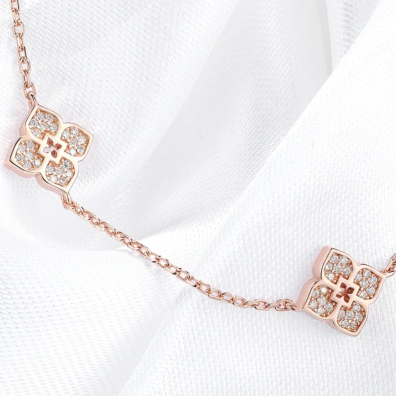 18k Plated Flower Moissanite Choker Necklace for Women Girls Neck Chain Sparkling 925 Sterling Silver Jewelry Pendant 18k Plated Flower Moissanite Choker Necklace for Women Girls Neck Chain Sparkling 925 Sterling Silver Jewelry Pendant