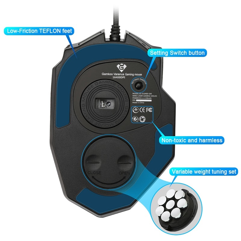 19 Buttons Gaming Mice USB Design 19 Buttons Gaming Mice USB Design