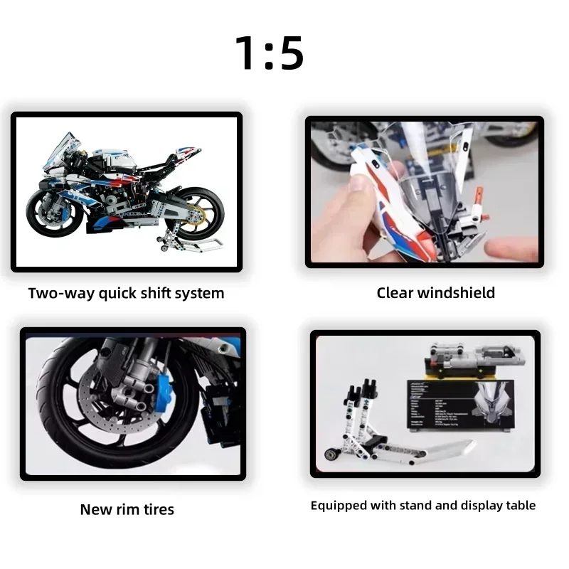 1920pcs Motorcycle Building Bocks Simulation Motorcycle Model Decoration Assembly Model Difficult Toy Boy Educational 1920pcs Motorcycle Building Bocks Simulation Motorcycle Model Decoration Assembly Model Difficult Toy Boy Educational