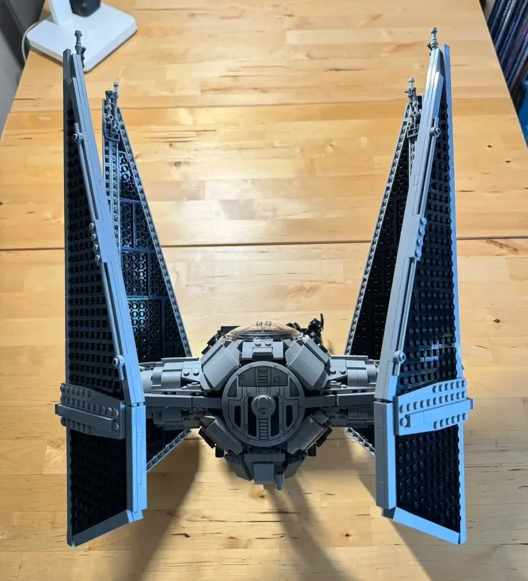 1931pcs Spaceship MOC TIE Interceptors Building Blocks Modified from Imperial Fighters Model DIY Assembly Bricks Toys