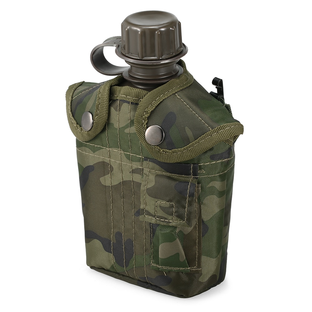 1L Army Water Bottle with Cover 1L Army Water Bottle with Cover