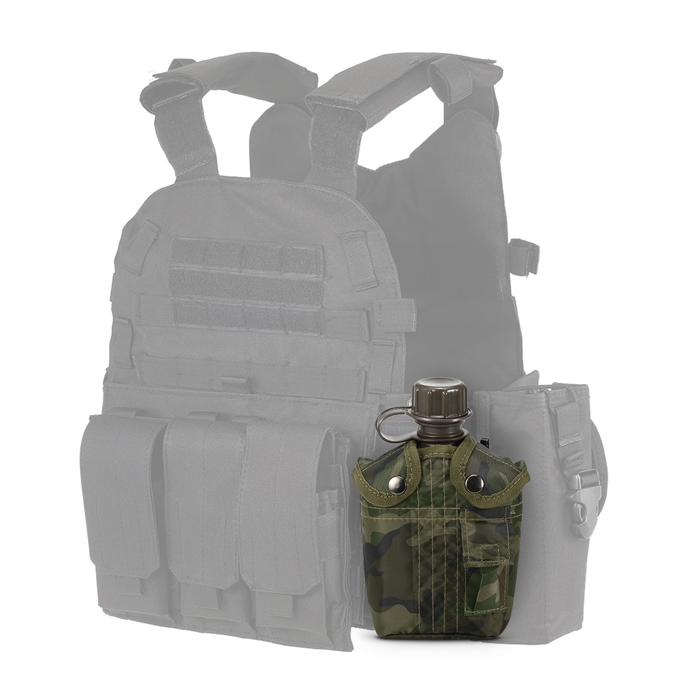 1L Army Water Bottle with Cover 1L Army Water Bottle with Cover