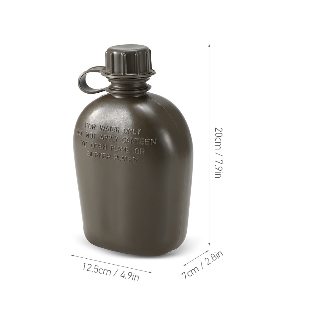 1L Army Water Bottle with Cover 1L Army Water Bottle with Cover