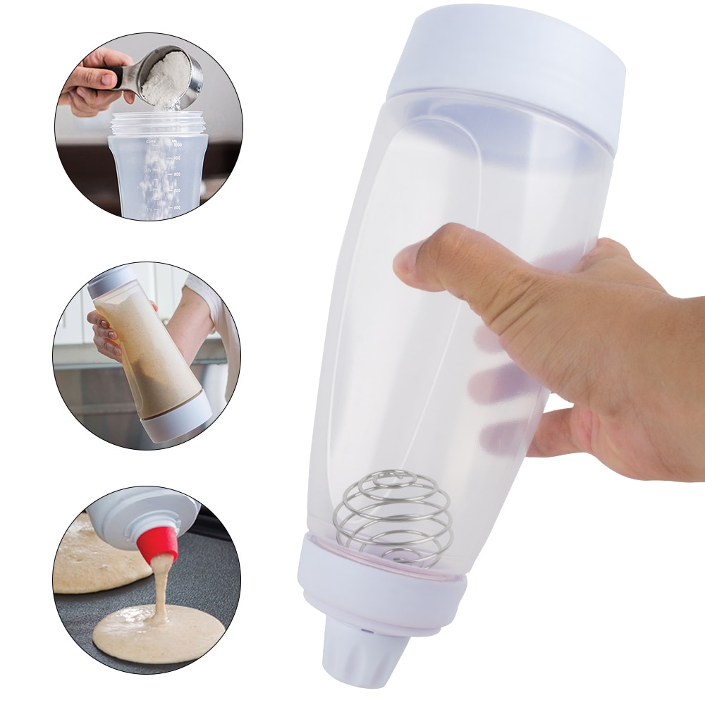 1L Pancake Shaker Bottle with Ball 1L Pancake Shaker Bottle with Ball