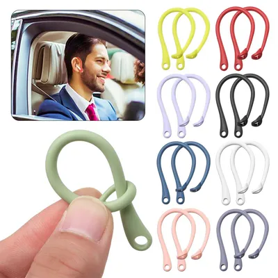 1Pair Anti-lost Earhook Eartips Secure Fit Silicone Wireless Earphone Protective Accessories Holders For Apple AirPods