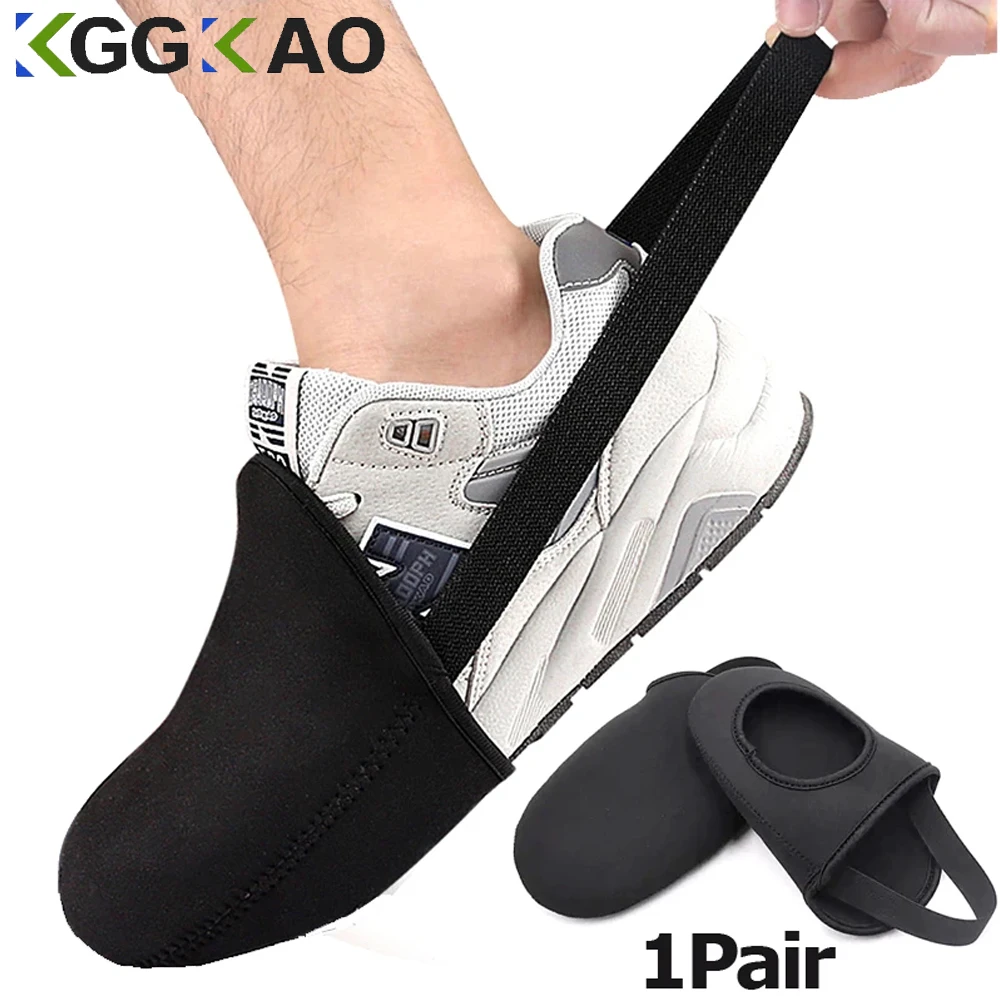 1Pair Cycling Shoes Covers MTB Road Bike Shoes Cover Waterproof Warm Toe Overshoes Protectors Covers Winter Bike Shoes