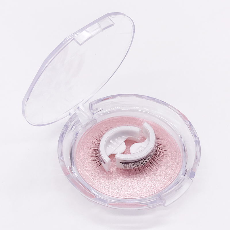 1Pair Reusable Self Adhesive False Eyelashes 3D Mink Lashes Glue-free Eyelash Extension 3 Seconds to Wear No Glue
