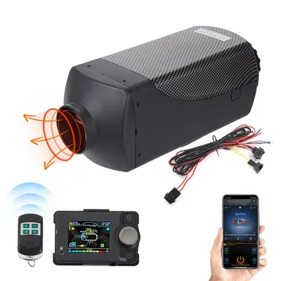 2-8KW 12V and 24V Split machine Diesel Heater bluetooth Remote Control Automatic Altitude Adjustment for RV Trailer