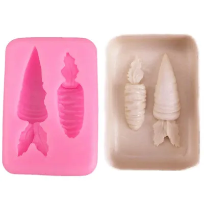 2-Cavity Silicone Carrot Mold
